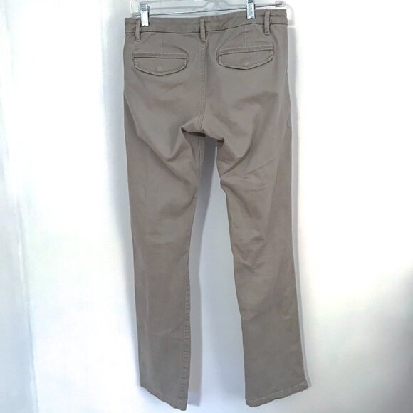 Lole stretch brushed cotton chinos UPF 50+ grayish Khaki Size 4 - Picture 3 of 9